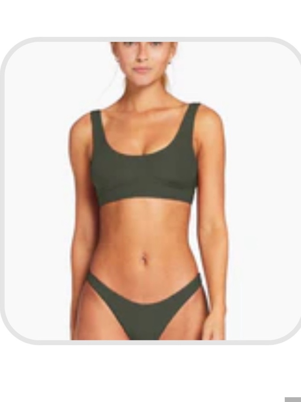 NWT Vitamin A Sienna Tank Forest EcoRib 12/D/XL
